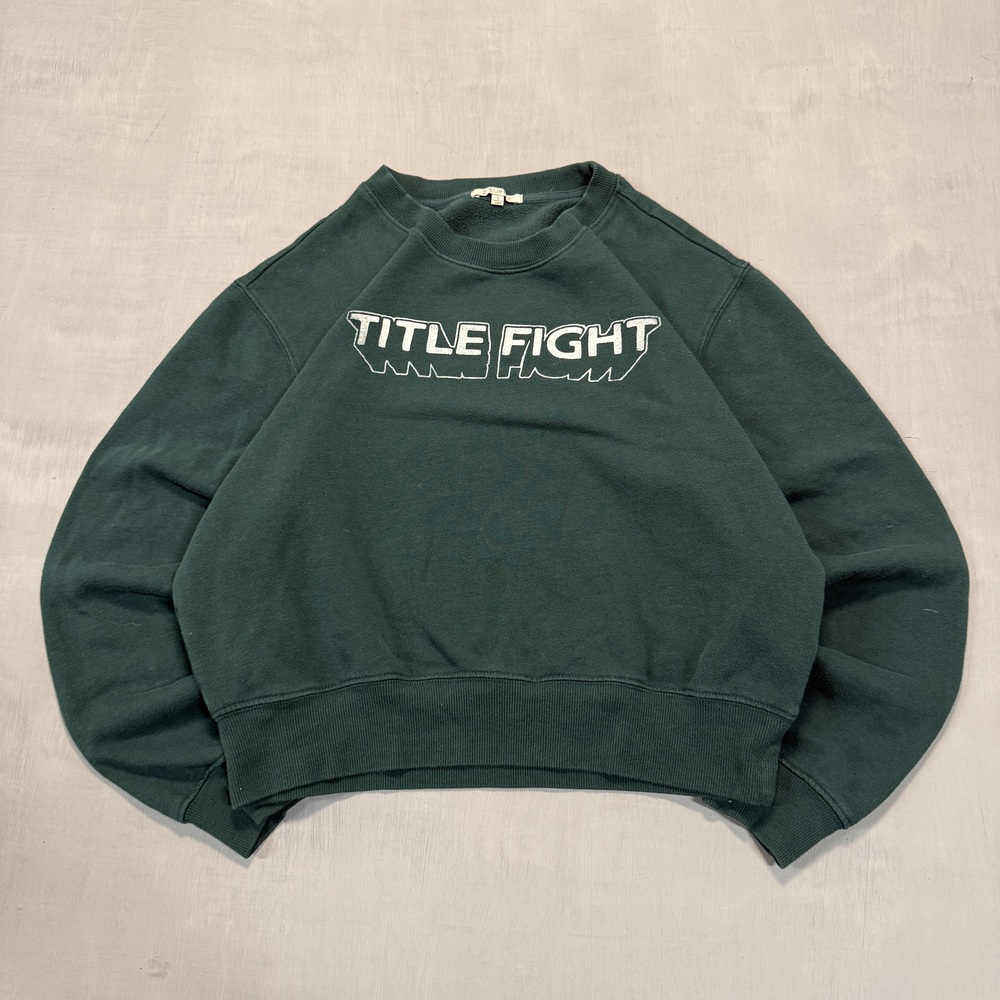 Printed Z Supply Women's crewneck sweatshirt Y2K Green Size S